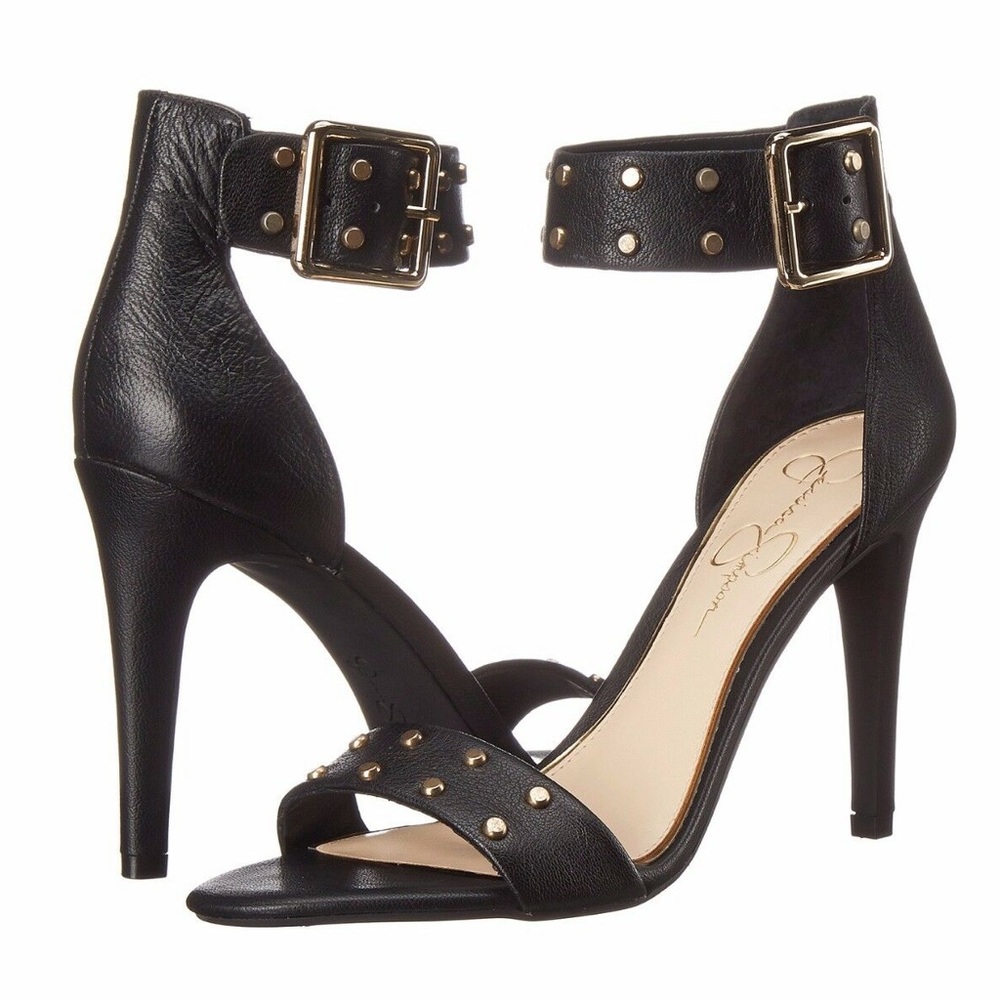 Jessica Simpson Ankle Strap High Heel with Studs